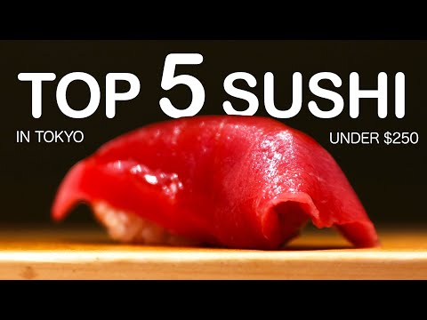 Amazing TOP 5 SUSHI Omakase in Tokyo UNDER $250! (Out of 50+ Sushi Restaurants I've Visited!)