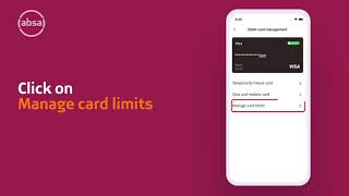 Debit Card Management on the Absa Mauritius Mobile App: Manage your tap limits