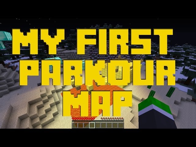 My first parkour Minecraft Map