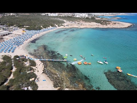 Mavic Air 2 -  4K footage of Landa beach Ayia Napa, Cyprus