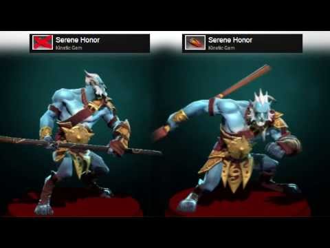 Dota 2 Phantom Lancer - Serene Honor kinetic gem preview