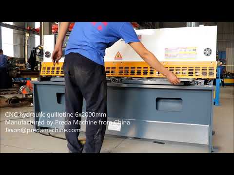 CNC hydraulic guillotine 6x2000mm