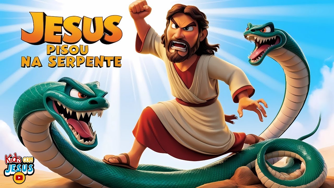 Jesus Pisou Na Serpente  |  Música Gospel Infantil  |  3 Músicas/Vídeos Animados