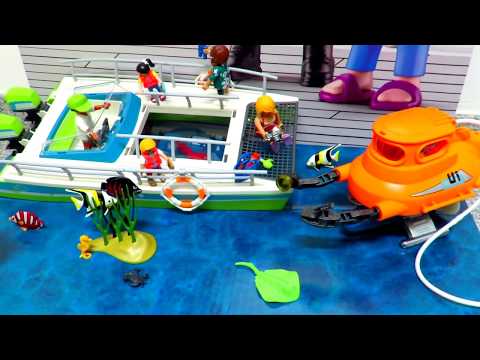 Playmobil U-Boot und Glasbodenboot - by www.besserePreise.com