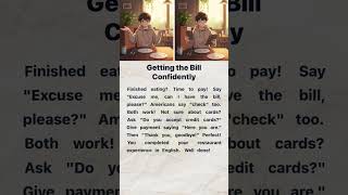 How to Pay at a Restaurant in English 💳 | English Reading and Listening Practice #englishforbeginner