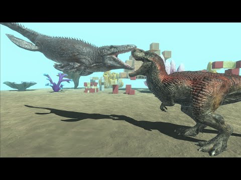NEW UNIT MOSASAURUS SHORT DEATHRUN - New Update Animal Revolt Battle Simulator