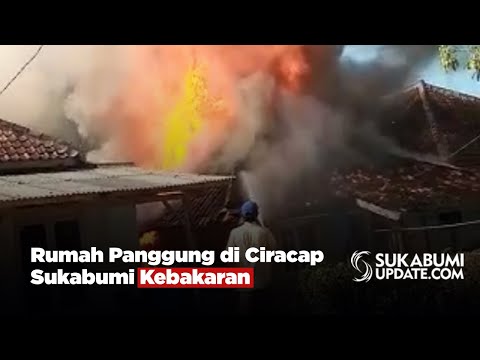 Rumah Panggung di Ciracap Sukabumi Kebakaran