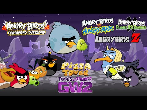 Angry Birds Vs. Hungry Birds - AB Feathered Overload ABZ x AB PVZ war with the hungry birds
