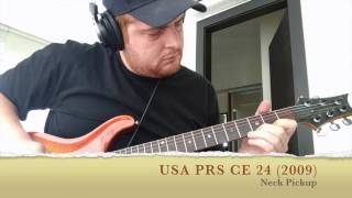 Video thumbnail for PRS Shootout Part 1. PRS Custom 24 vs PRS CE 22 vs PRS CE 24 vs Tremonti SE vs Custom 24 SE by rnodern