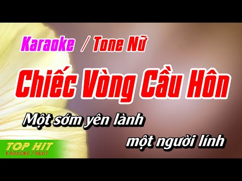 Chiếc Vòng Cầu Hôn Karaoke Tone Nữ | Nhạc Sống Phối Mới Chuẩn TOP HIT KARAOKE