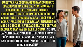 Notei que meu marido estava emagrecendo repentinamente. A razão disso me fez cair sentada