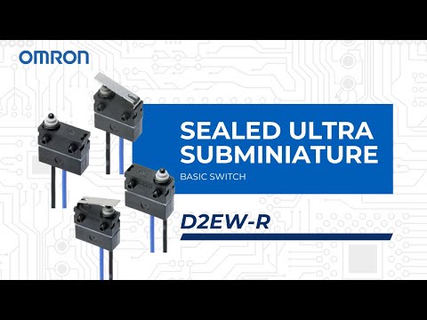 Part of a video titled OMRON Basic Switch | D2EW-R - YouTube