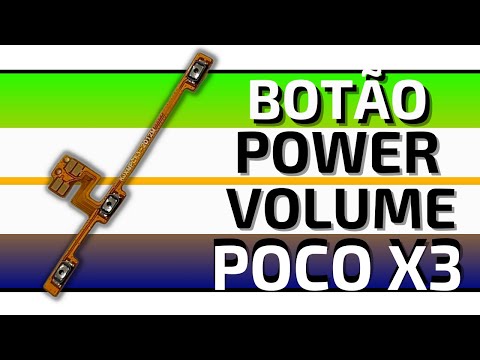 [ Redmi Poco X3 M2007J20CG ] Como Trocar Botoes Power Volume Ligar Flex How to Change Power Volume