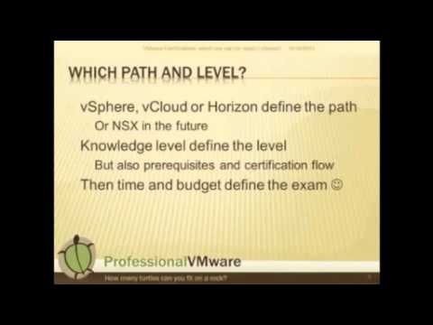 2013 #vBrownBag VMworld Andrea Mauro Choosing VMware Certifications