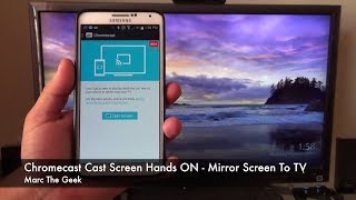 Chromecast Cast Screen Feature - How To Mirror Screen To TV