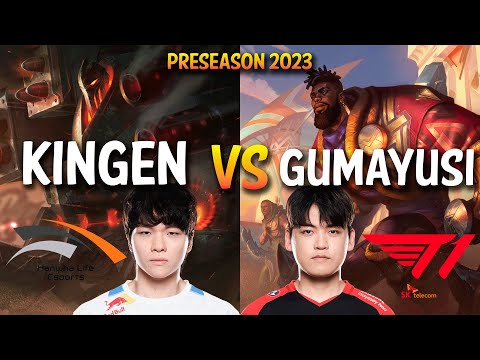 HLE Kingen vs T1 Gumayusi - URGOT vs K'SANTE Top - KR Ranked