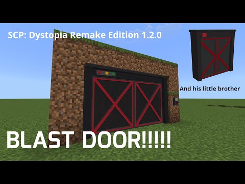 New Feature : Blast Door!!! | SCP: Dystopia Remake Edition 1.2.0 Update | Minecraft BE/PE