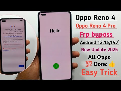 Oppo Reno 4 Frp Bypass 2025 || Android 12,13,14 || New Update ✓ All Oppo 💯 Working 👍