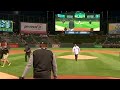 Tadahito Iguchi throws out the first pitch