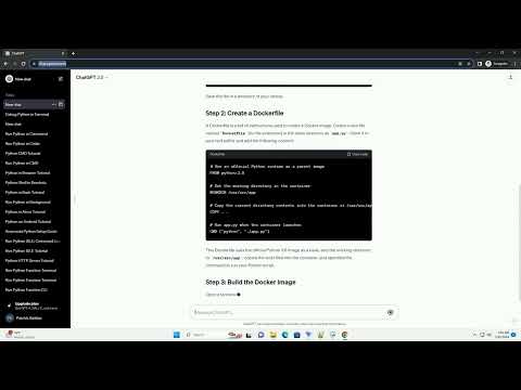 how to run python in docker