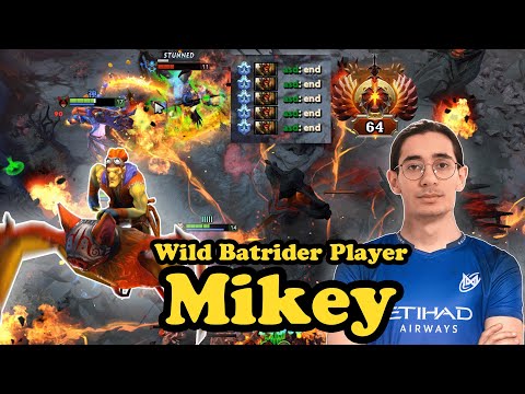 Mikey Mid - Wild Batrider Player Fast end game  dota 2