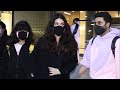 Aishwarya Rai Abhishek Bachchan With Daughter Snapped Mumbai Airport