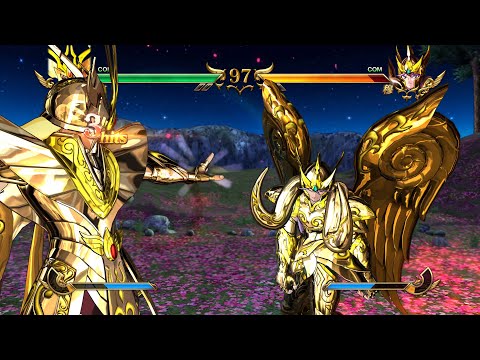 Saint Seiya: Soldiers' Soul Virgo Shaka vs Aries Mu Gold G Cloth com vs com