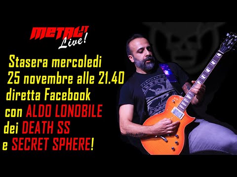 Thumbnail for Diretta facebook con Aldo Lonobile di DEATH SS e SECRET SPHERE by Death SS