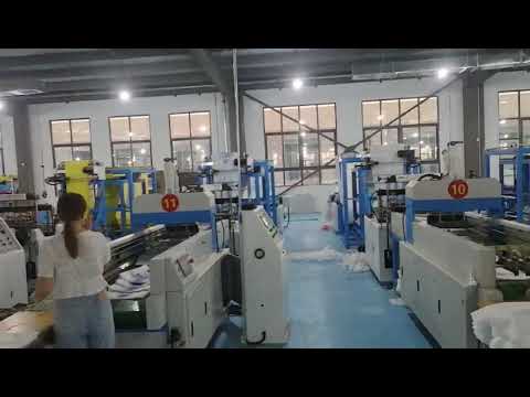 20sets high speed non woven t shirt bag making machine in customer's factory Eco Friendly