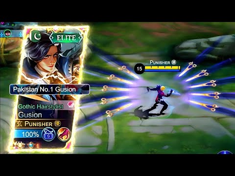 GUSION HAIRSTYLIST = 10X FASTER COMBOS!!🔥| GUSION BEST BUILD 2023 | HARD SOLO RANK GAMEPLAY! - MLBB