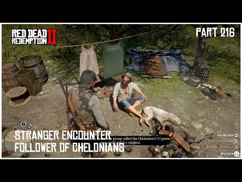 Red Dead Redemption 2 STRANGER ENCOUNTER FOLLOWER OF CHELONIANS PART 216