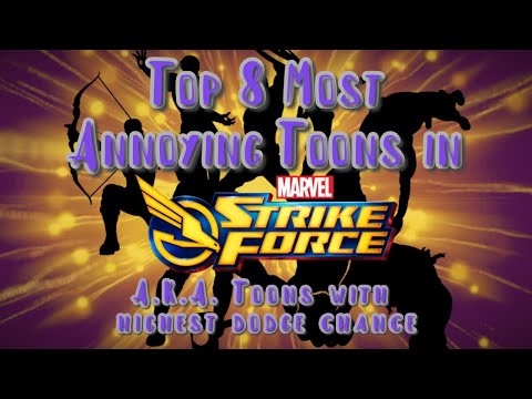 Marvel Strike Force: Top 8 Most Annoying Toons A.K.A. Toons with Highest Dodge Chance