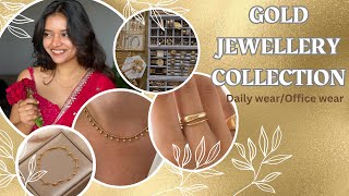 Minimal Gold Jewellery collection🥰💕 | Rings, chain, bracelets and earings❤️