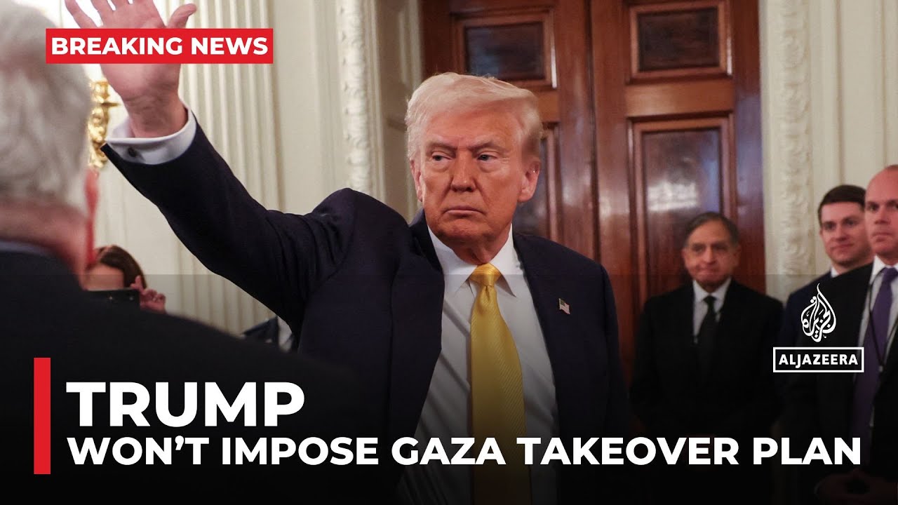 Trump says won’t impose Gaza takeover plan but ‘recommend it’