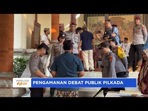 KAPOLRES KLUNGKUNG PIMPIN PAM DEBAT PASLON CABUP DAN CAWABUP KLUNGKUNG
