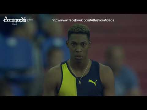 J.M Echevarria 8.32m in 1.4m/s headwind (Ostrava 2019) + 8.50m foul