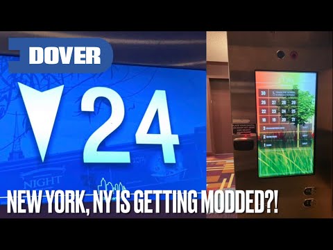 There’s a modded elevator at New York, NY Hotel! - Dover Traction elevators - Century Tower - LV, NV