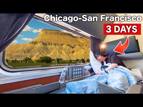 ????????3 DAYS on America's Most Scenic Sleeper Train (Chicago→San Francisco) | Amtrak California Zephyr