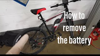 How to remove the battery