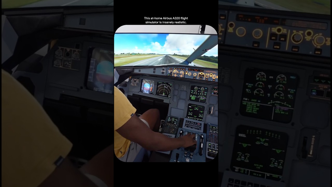 This $5000 at-home Airbus A320 simulator is next level.
