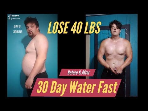 30 Day Water Fast. No food for 30 days. Lost 40 pounds!