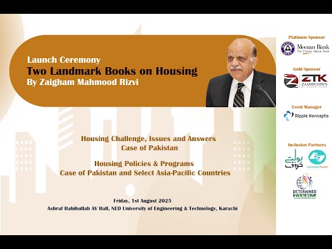Landmark Housing Books by Zaigham M. Rizvi Launched at NED University
