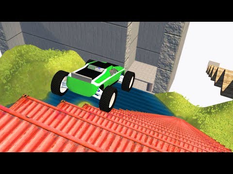 RC Car Death Falls Crashes - BeamNG.drive