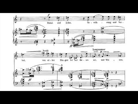 Arnold Schoenberg - Das Buch der hängenden Gärten (Op. 15) [Score Video]