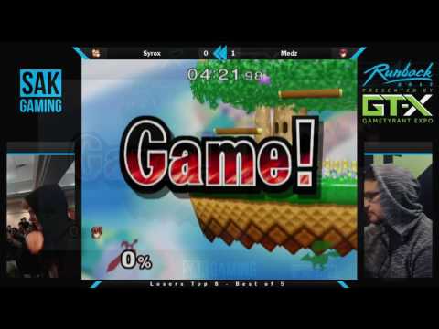 Runback 2017 Losers Top 8 - Medz (Marth) vs Syrox (Fox)