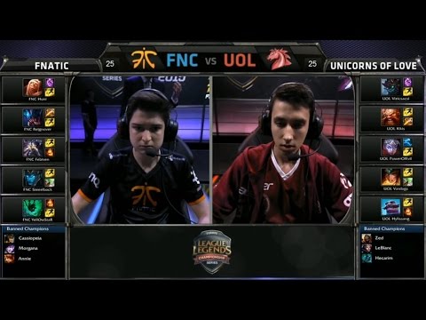 EU LCS FNC vs UOL Game 1 Highlights (EU LCS Spring Playoffs Finals 2015)