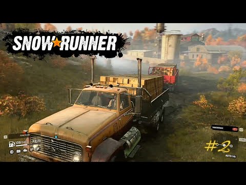 SNOWRUNNER Gameplay Walkthrough Part 2 - FIRST GARAGE ,#snowrunner ,#snowrunnergameplay