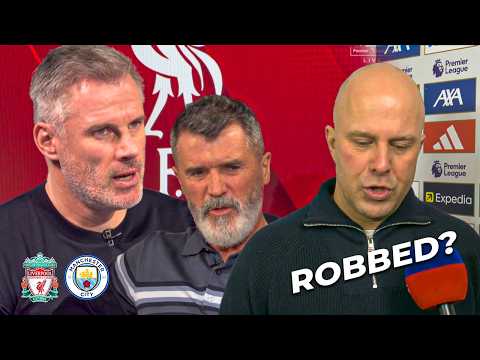 Liverpool vs Man City 1-2 Arne Slot & Van Dijk Interview! Carragher & Roy Keane Post Match REACTION