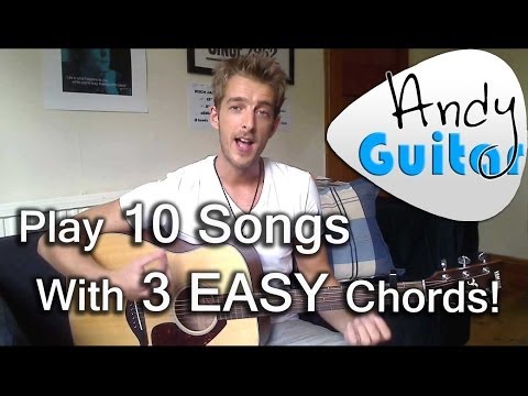 Play TEN guitar songs with three EASY chords | E, A and D