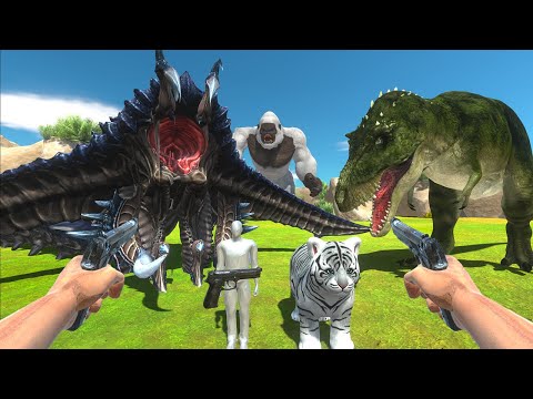 Finding and Rescuing Baby White Tiger - Animal Revolt Battle Simulator